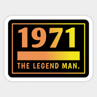 1971 birthday Sticker